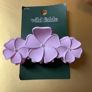 Wild Fable Lavender Floral Plastic Hair Clip